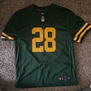Green Bay packers NFL Green and Gold Men's Jersey throwback